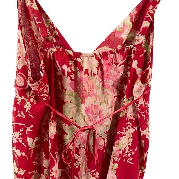 Oscar de la Renta Pink Label Rose Floral Nightgown Sleepwear Size Small - Picture 5 of 7
